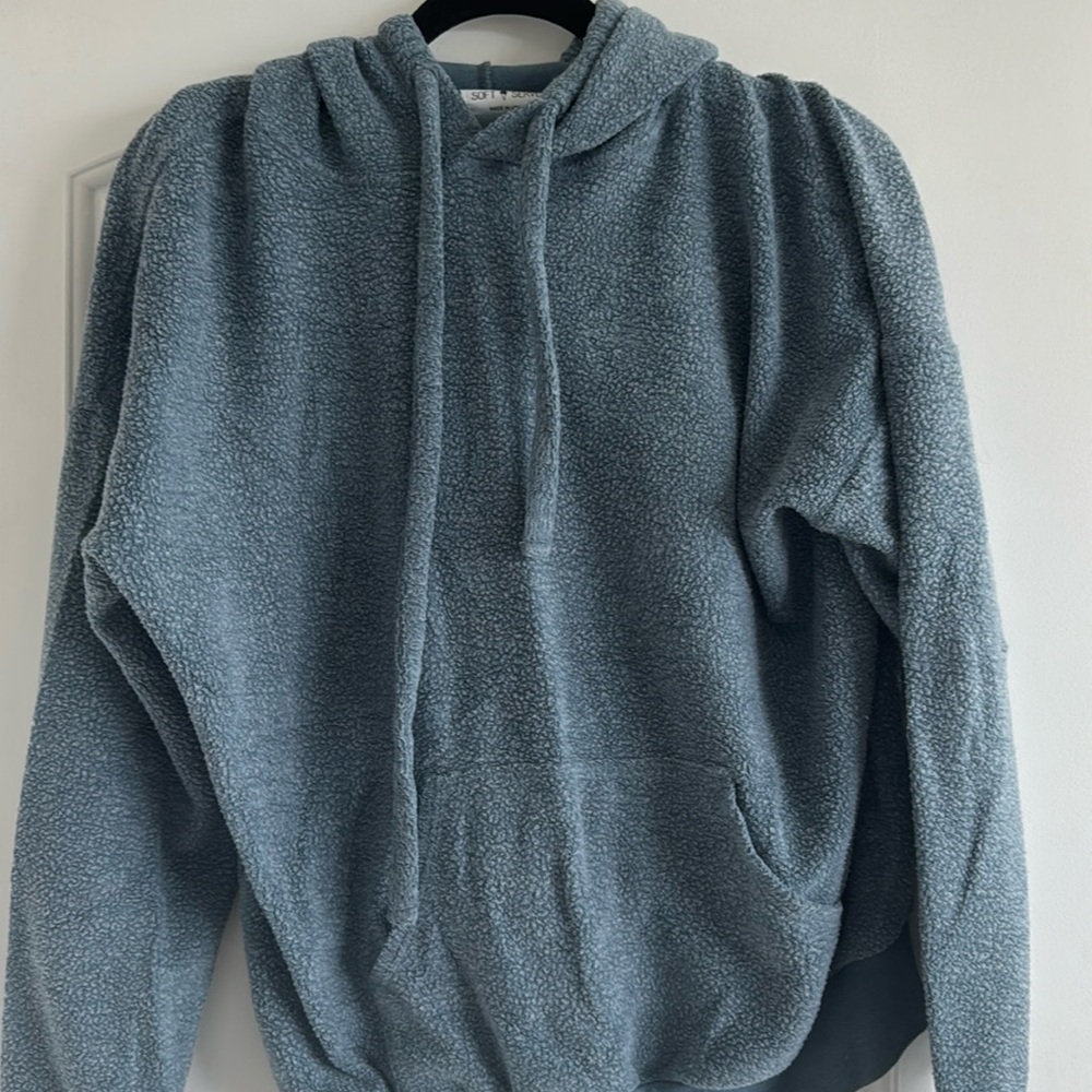 Soft Serve Cotton Cloud Hoodie in Shark Steel Blue
